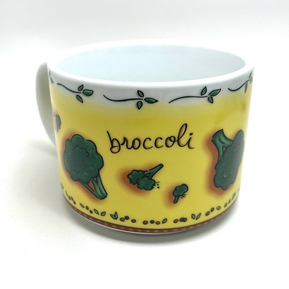 VINTAGE JOCHA MSC "BROCOLIS" SOUP CUP/ BOWL/ MUG LARGE -14 oz KITCHEN DECOR - Picture 4 of 8